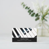 キーボード鍵、プロフェッショナルキーボード、ピアニスト 名刺 (スタンド正面)