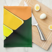 キーボード音楽パーティー色 キッチンタオル (四つ折り)