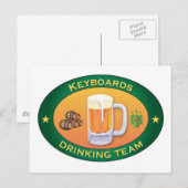 キーボード飲料チーム ポストカード (正面/裏面)