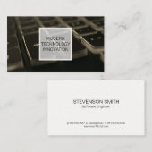 キーボード |コーダ |プログラマ 名刺 (正面/裏面)