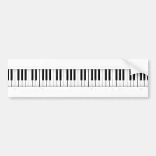 キーボード/ピアノ鍵: バンパーステッカー
