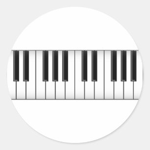 キーボード/ピアノ鍵: ラウンドシール