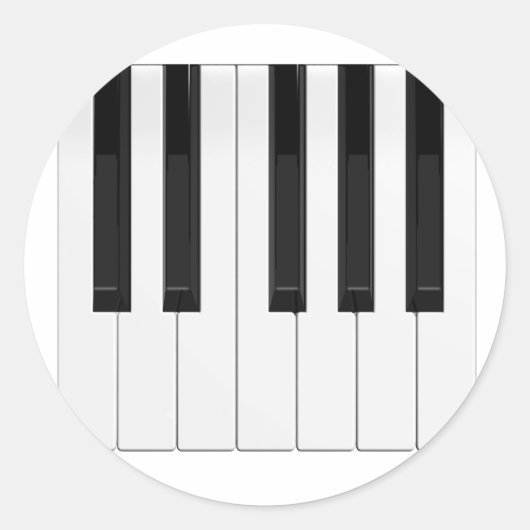 キーボード/ピアノ鍵: ラウンドシール (正面)