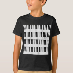 キーボード/ピアノ鍵 Tシャツ