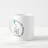 キーボード – ワールド回転のまわりに コーヒーマグカップ (正面左)