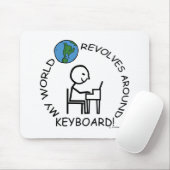 キーボード – ワールド回転のまわりに マウスパッド (マウス)