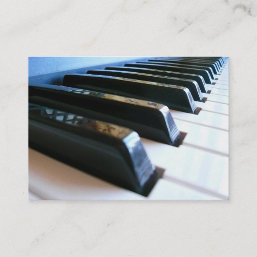 キーボード、小型写真 名刺 (正面)