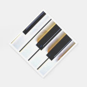 キーボード、白黒鍵 スタンダードランチョンナプキン (角)