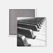 キーボード – 白黒 マグネット (正面/裏面)