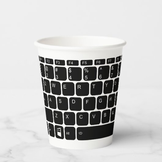 キーボード 紙コップ (正面)