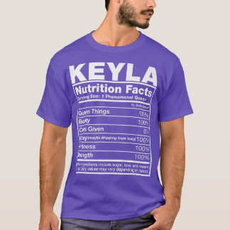 キーラ栄養ファクトキーラ名バースデープレミアム Tシャツ