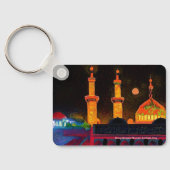 キーリングの上にイマムフセインのモスク、カルバラ、イラク キーホルダー (裏面)