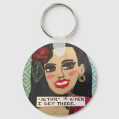 キーリングオン時間は私がそこに着く時である。 キーホルダー (正面)