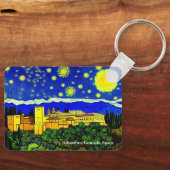 キーリング上のアルハンブラ宮殿 キーホルダー (正面)