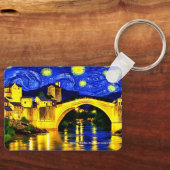 キーリング上のMostar Bridge、ボスニア・ヘルツェゴビナ キーホルダー (正面)