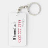 キーリング - ストリートアートフェイス (裏面)