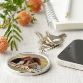 キーリンパーソナライズされたグ – 自分の写真を追加 キーホルダー (側面)