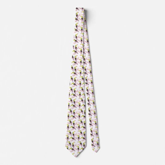 キールによってToucanまたはオオハシ亜科の勘定書を出されるsulfuratusの鳥 ネクタイ (正面)