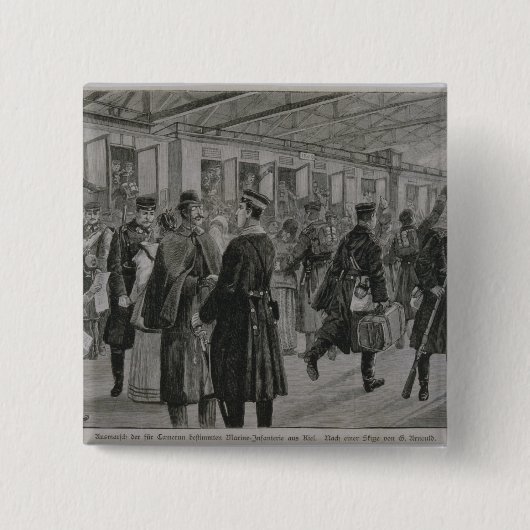 キールの王室のな海兵隊員の配置 缶バッジ (正面)