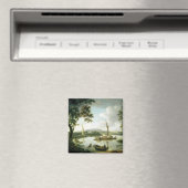 キーンエッジフェリーからのテムズ川の眺め マグネット (インサイチュ (食洗機))