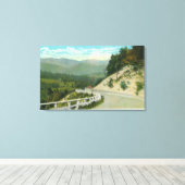 キーンバレー前のスプルース丘のビュー キャンバスプリント (インサイチュ (ウッドフロア))