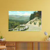 キーンバレー前のスプルース丘のビュー キャンバスプリント (インサイチュ (リビング))