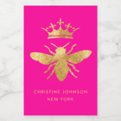 キーン感謝していビー任意の色で ワインラベル (シングルラベル)