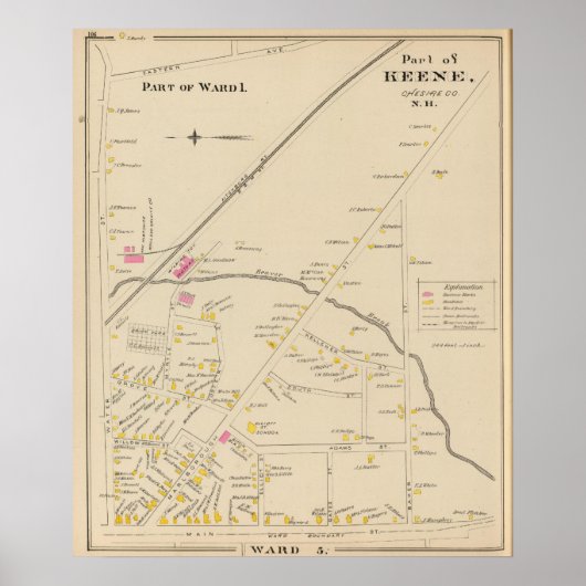 キーン（第1区） ポスター (正面)