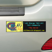 キー世界のバンパーステッカー バンパーステッカー (車上)