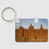 キー・リング上のDjinguerber Mosque，ティンブクトゥ，マリ キーホルダー (裏面)