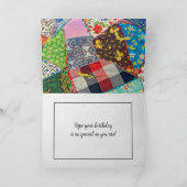 キ熱狂するルト75誕生日 カード (内部)