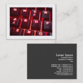 キ白熱［赤熱］光を放つー縁どボード 名刺 (正面/裏面)