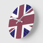 キ統一されたングダム国旗、英国、素晴らしイギリス国旗 ラウンド壁時計 (傾斜)