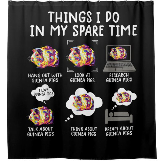 『ギおもしろいニーピグの暇なときの仕事』 シャワーカーテン (正面)