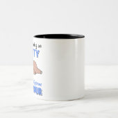 ギおもしろいランバレ症候群認識度贈答品 ツートーンマグカップ (中央)