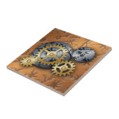 ギアおよびつる植物のセラミックタイル タイル (側面)