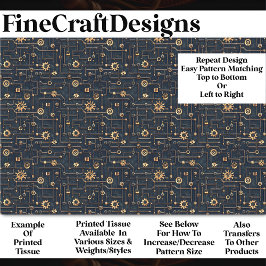 ギアとパイプのSteampunkパターンBL7 Decopage 薄葉紙
