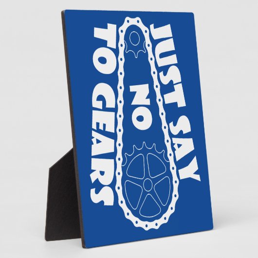 ギアにノーと言う フォトプラーク (側面)