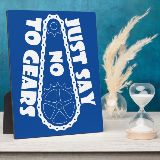 ギアにノーと言う フォトプラーク (側面)