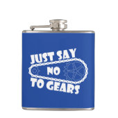 ギアにノーと言う フラスク (正面)
