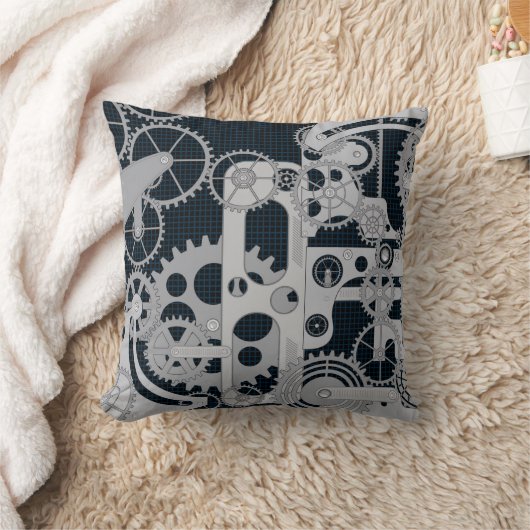 ギアのロボティック機械類の枕 クッション (ブランケット)