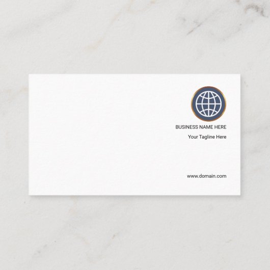 ギアの設計のシンプルで明白な円 名刺 (裏面)