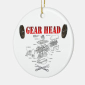 ギアの頭部 セラミックオーナメント (左)