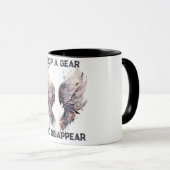 ギアを落として消える、バイク マグカップ (正面右)