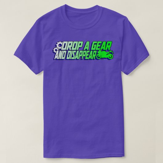 ギアを落とす Tシャツ (デザイン正面)