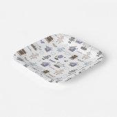 ギアアップ用おもしろいロボットキッズハッピーバースデー ペーパープレート (傾斜あり)