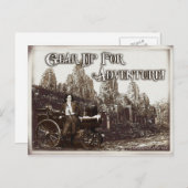 ギアアップ，冒険はがきへ ポストカード (正面/裏面)