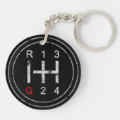 ギアシフトノブシンクロT3バナゴンクラシック車 キーホルダー (裏面)