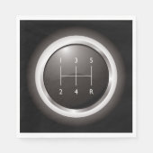 ギアシフト手動車両 スタンダードランチョンナプキン (正面)