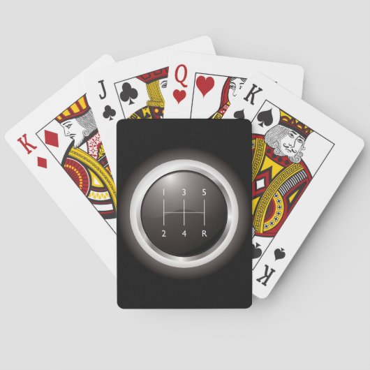 ギアシフト手動車両 トランプ (裏面)